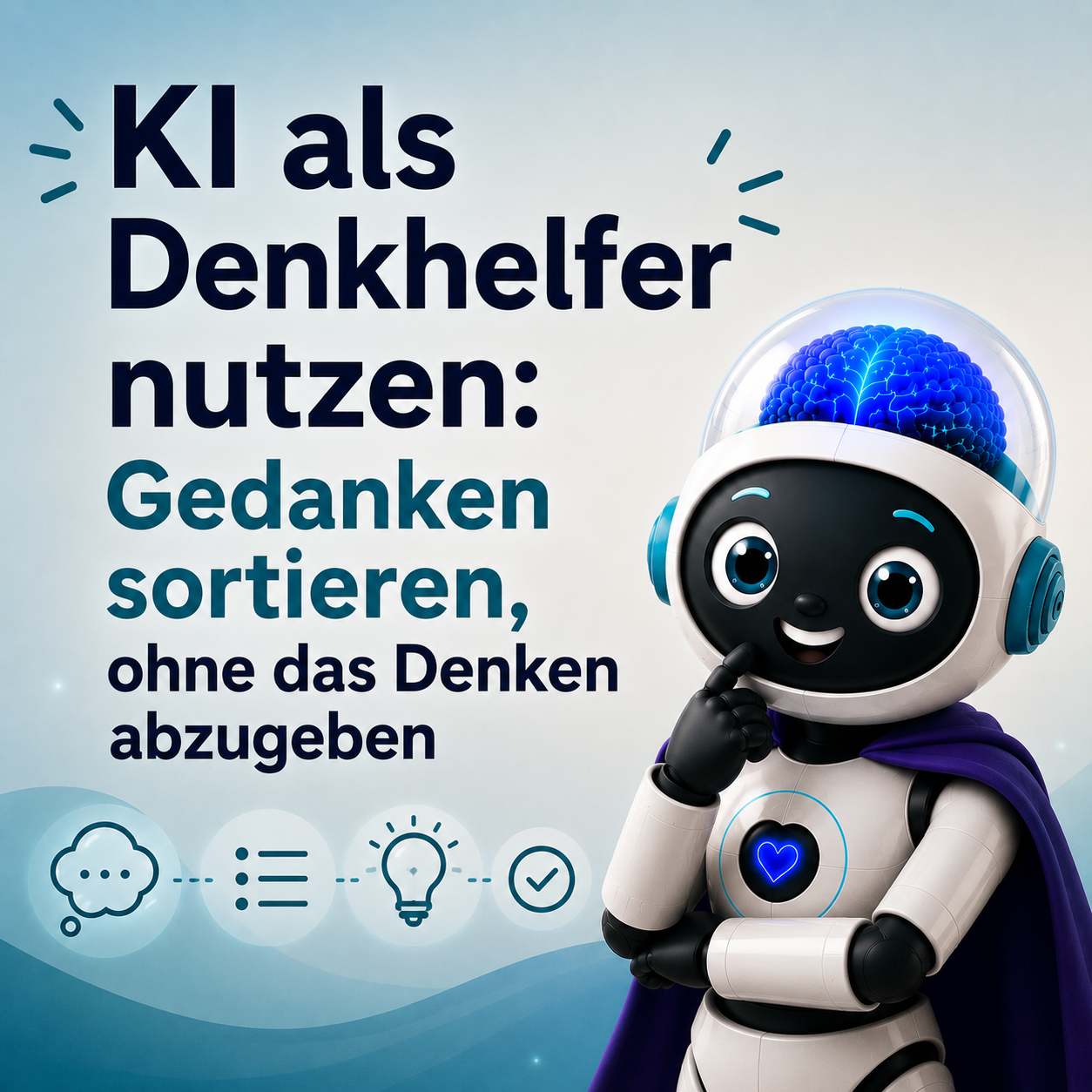 KI als Denkhelfer nutzen: Gedanken sortieren, ohne das Denken abzugeben